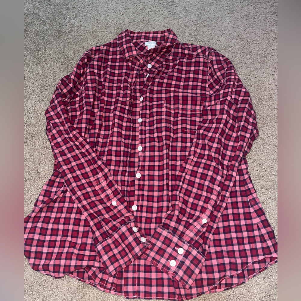 J. Crew Button up long sleeve shirt - Large